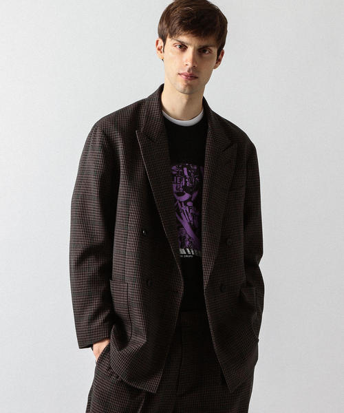 BEAUTY&YOUTH UNITED ARROWS（ビューティーアンドユースユナイテッドアローズ）の「【WEB限定】 by チェック ダブル 4B ジャコット（テーラードジャケット・メンズ・ダークブラウン/ベージュ・LARGE/MEDIUM/SMALL）」の5枚目の写真