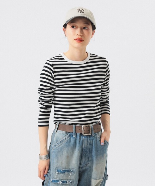 フライス 1cm ボーダー Tシャツ（Tシャツ/カットソー）｜BEAMS