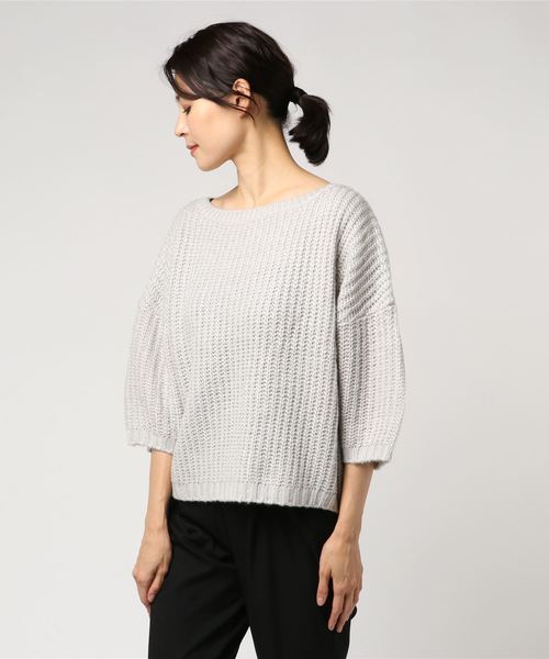 flower(フラワー)の「ジュウェルカラーニット(ニット/セーター・レディース・アッシュグレー/パープル/ブルー・FREE)」の8枚目の写真