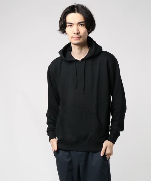 WEGO(ウィゴー)の「WEGO/カラー裏毛プルパーカー(パーカー・メンズ・カーキ/ホワイト/ブラック/ネイビー/オートミール/杢グレー/ワイン・MEDIUM/LARGE/SMALL)」の19枚目の写真