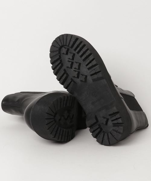 WEGO（ウィゴー）の「WEGO/厚底サイドゴアブーツ（ブーツ・レディース・ブラック・MEDIUM/LARGE）」の3枚目の写真