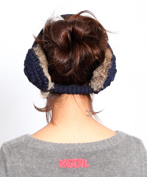 X-girl(エックスガール)の「EARMUFF BAND(イヤーマフ・レディース・ブラック/ベージュ/ネイビー・ONE SIZE)」の4枚目の写真