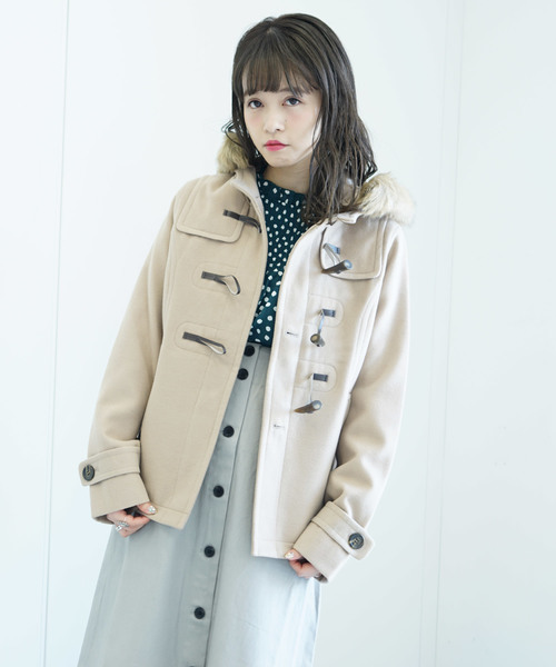 Earth ダッフルコート セール Earth Music Ecology アースミュージックアンドエコロジー のファッション フルフル ダッフル ショート