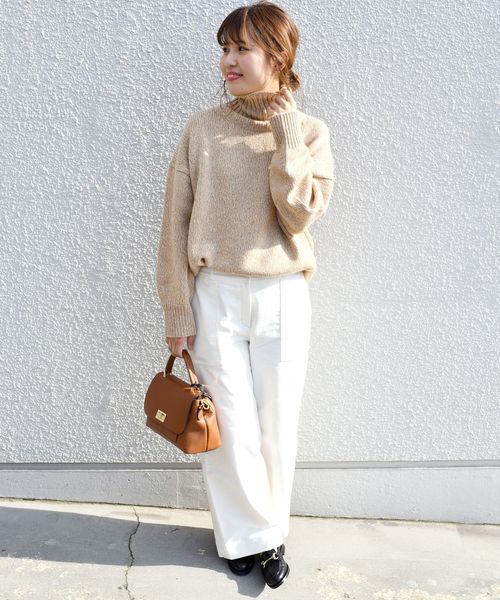 liflattie ships（リフラティ シップス）の「liflattie ships:モールスキンストレートパンツ◇（その他パンツ・レディース・ホワイト/オリーブ・SMALL/MEDIUM/LARGE）」の5枚目の写真