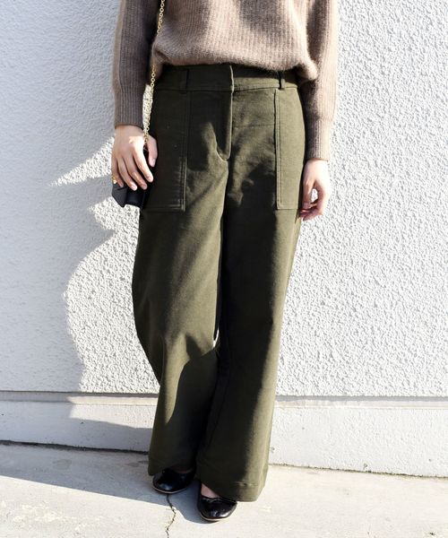 liflattie ships（リフラティ シップス）の「liflattie ships:モールスキンストレートパンツ◇（その他パンツ・レディース・ホワイト/オリーブ・SMALL/MEDIUM/LARGE）」の13枚目の写真