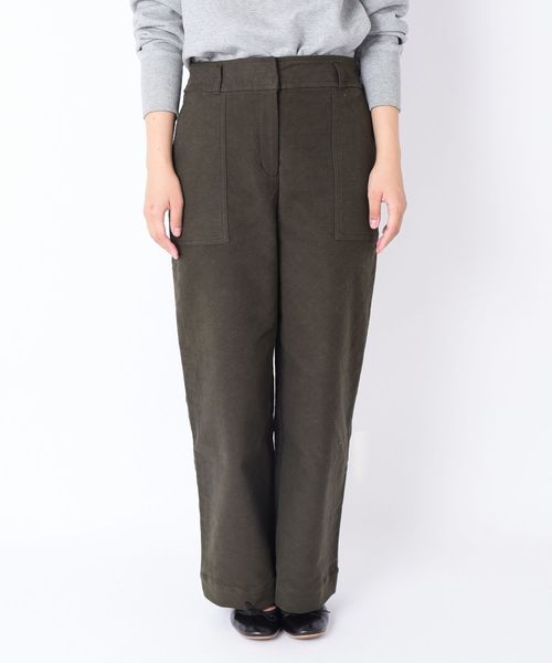 liflattie ships（リフラティ シップス）の「liflattie ships:モールスキンストレートパンツ◇（その他パンツ・レディース・ホワイト/オリーブ・SMALL/MEDIUM/LARGE）」の9枚目の写真