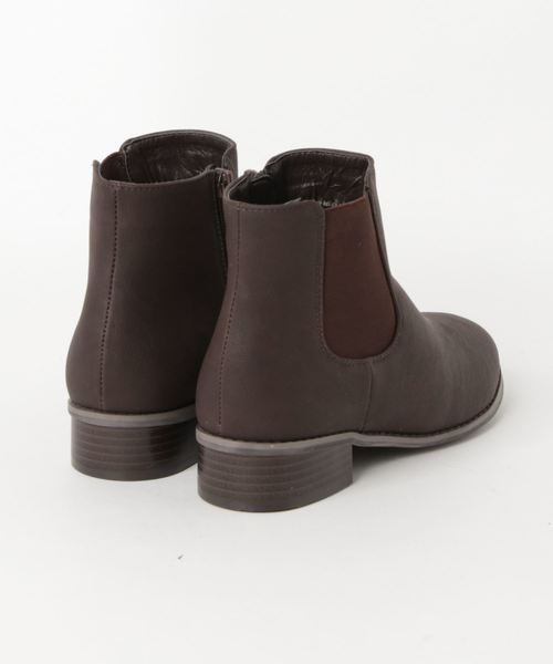 LBC（エルビーシー）の「サイドゴアジップブーツ（ブーツ・レディース・ブラック/ダークブラウン/ベージュ・M/L）」の5枚目の写真