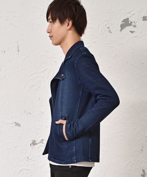 MinoriTY(マイノリティ)の「カットデニムダブルライダース(その他アウター・メンズ・グレー/インディゴブルー/ブルー/ブラック・S/M/L/XL)」の16枚目の写真