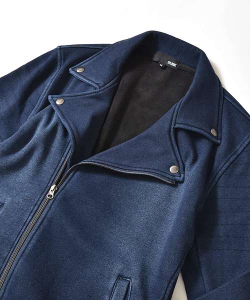 MinoriTY(マイノリティ)の「カットデニムダブルライダース(その他アウター・メンズ・グレー/インディゴブルー/ブルー/ブラック・S/M/L/XL)」の9枚目の写真