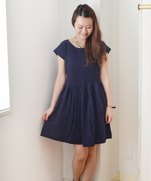 SHIPS for women(シップスフォーウィメン)の「SHINZONE:ウラケワンピース(ワンピース・レディース・ダークグレー/ブラック/ネイビー・ONE SIZE)」の3枚目の写真