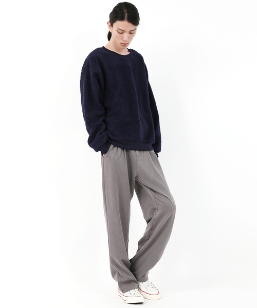 Rocky Monroe（ロッキーモンロー）の「タックワイドテーパードパンツ（スラックス・メンズ・ブラック/ベージュ/グレー/グレー系その他/ブラウン系その他/グレー系その他4/ブラウン系その他4/グレー系その他2/グレー系その他3/ブラウン系その他3/ブラウン系その他2・L/M/XL）」の13枚目の写真