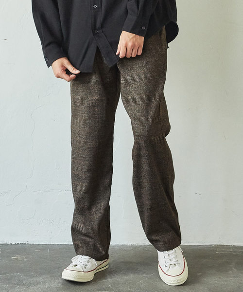 Rocky Monroe（ロッキーモンロー）の「タックワイドテーパードパンツ（スラックス・メンズ・ブラック/ベージュ/グレー/グレー系その他/ブラウン系その他/グレー系その他4/ブラウン系その他4/グレー系その他2/グレー系その他3/ブラウン系その他3/ブラウン系その他2・L/M/XL）」の10枚目の写真