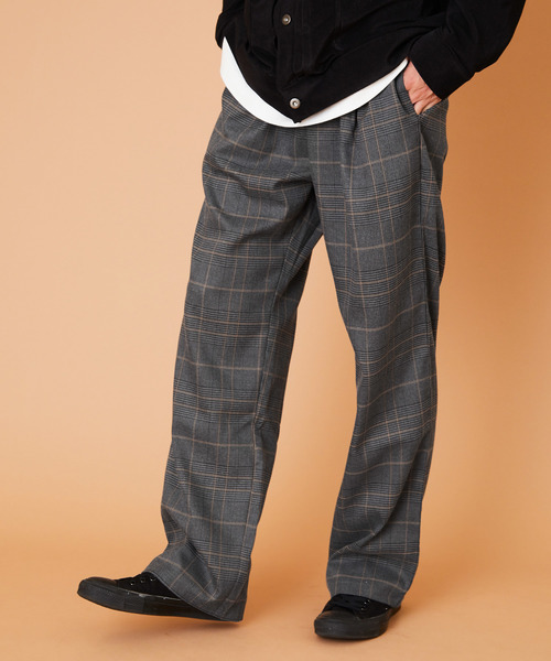 Rocky Monroe（ロッキーモンロー）の「タックワイドテーパードパンツ（スラックス・メンズ・ブラック/ベージュ/グレー/グレー系その他/ブラウン系その他/グレー系その他4/ブラウン系その他4/グレー系その他2/グレー系その他3/ブラウン系その他3/ブラウン系その他2・L/M/XL）」の11枚目の写真