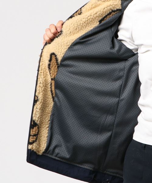 go slow caravan(ゴースローキャラバン)の「ボアジャガード ピーススタンドジャケット W(その他アウター・レディース・ベージュ/ネイビー・FREE)」の4枚目の写真