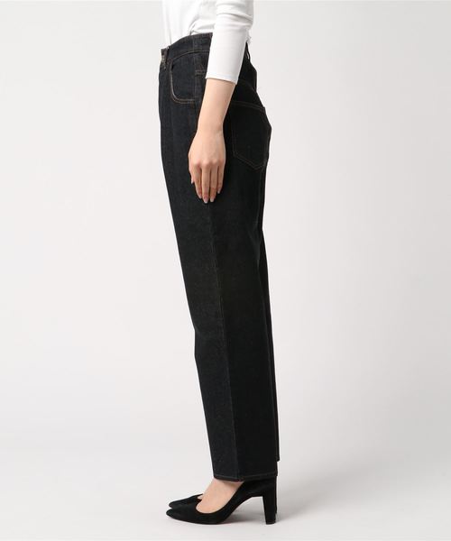 archives（アルシーヴ）の「ネオバボタンストレートパンツ（デニム）（デニムパンツ・レディース・ブラック/ネイビー/ロイヤルブルー・MEDIUM）」の5枚目の写真