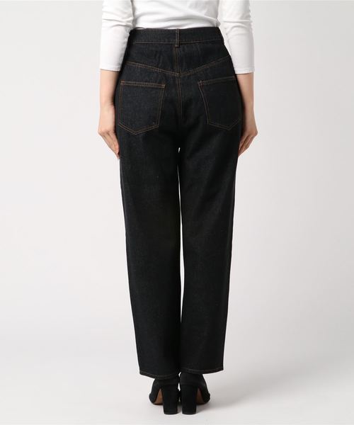 archives（アルシーヴ）の「ネオバボタンストレートパンツ（デニム）（デニムパンツ・レディース・ブラック/ネイビー/ロイヤルブルー・MEDIUM）」の4枚目の写真