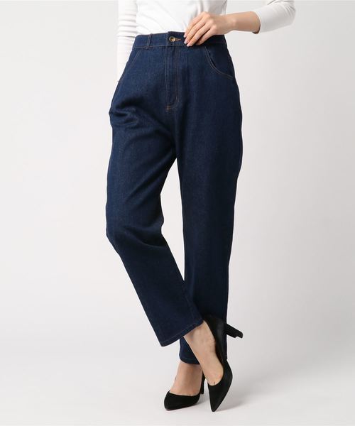 archives（アルシーヴ）の「ネオバボタンストレートパンツ（デニム）（デニムパンツ・レディース・ブラック/ネイビー/ロイヤルブルー・MEDIUM）」の10枚目の写真