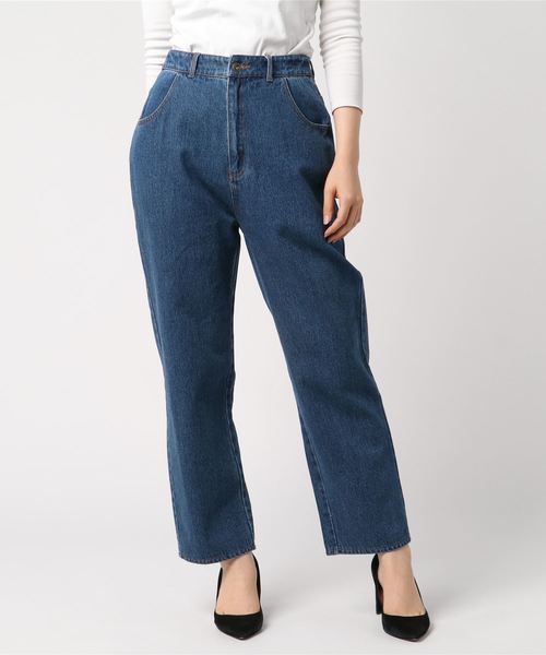 archives（アルシーヴ）の「ネオバボタンストレートパンツ（デニム）（デニムパンツ・レディース・ブラック/ネイビー/ロイヤルブルー・MEDIUM）」の11枚目の写真