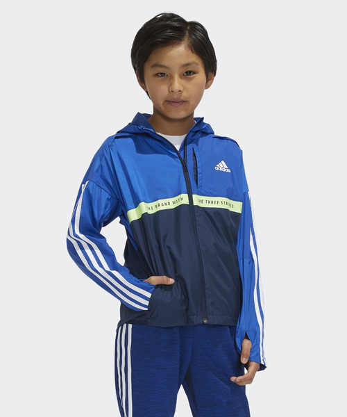 adidas(アディダス)の「ウインドブレーカー ジャケット(ナイロンジャケット)」|ブルー系その他