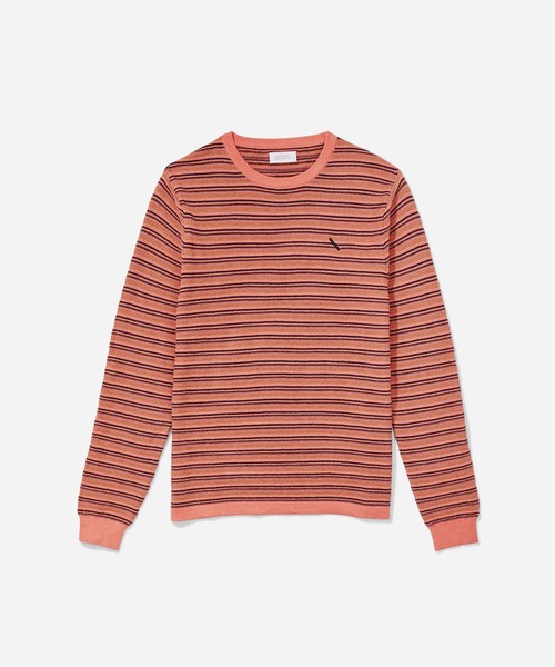 Saturdays NYC（サタデーズ ニューヨークシティ ）の「Lee Stripe Sweater（ニット/セーター・メンズ・ブラック/ホワイト/オレンジ・M/X-LARGE/L/X-SMALL/S）」の16枚目の写真
