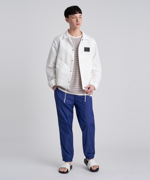 Saturdays NYC（サタデーズ ニューヨークシティ ）の「Lee Stripe Sweater（ニット/セーター・メンズ・ブラック/ホワイト/オレンジ・M/X-LARGE/L/X-SMALL/S）」の6枚目の写真