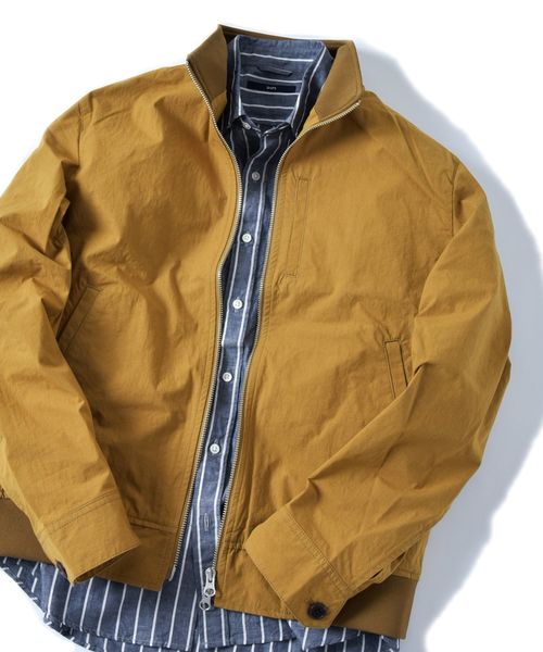SHIPS(シップス)の「SU: ショート スタンド ジップ ブルゾン(ブルゾン・メンズ・ネイビー/ベージュ/オリーブ・SMALL/MEDIUM/LARGE/X-LARGE)」の1枚目の写真