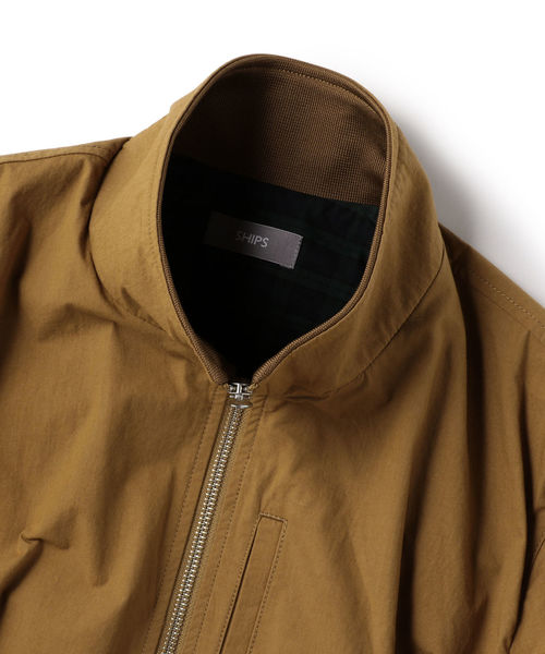 SHIPS(シップス)の「SU: ショート スタンド ジップ ブルゾン(ブルゾン・メンズ・ネイビー/ベージュ/オリーブ・SMALL/MEDIUM/LARGE/X-LARGE)」の19枚目の写真