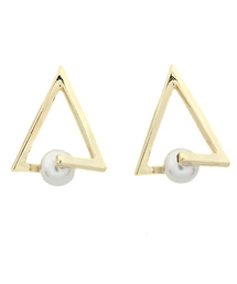 WEGO | WEGO/三角パールピアス(ピアス（両耳用）)