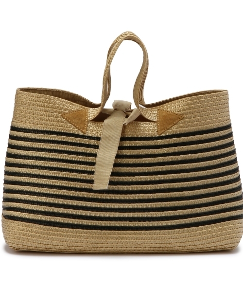 ODETTE E ODILE(オデットエオディール)の「ベルティーニ/Bertini ボーダースクエアカゴж(かごバッグ・レディース・ベージュ/レッド・フリー)」の2枚目の写真