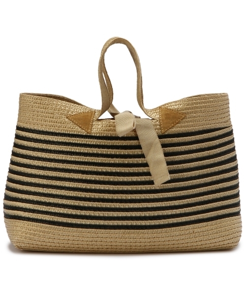 ODETTE E ODILE(オデットエオディール)の「ベルティーニ/Bertini ボーダースクエアカゴж(かごバッグ・レディース・ベージュ/レッド・フリー)」の4枚目の写真