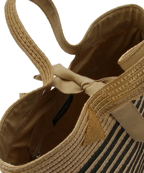 ODETTE E ODILE(オデットエオディール)の「ベルティーニ/Bertini ボーダースクエアカゴж(かごバッグ・レディース・ベージュ/レッド・フリー)」の9枚目の写真