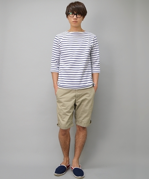 SHIPS GENERAL SUPPLY（シップスジェネラルサプライ）の「SGS: チノバミューダ/ショーツ■（チノパンツ・メンズ・ネイビー/ホワイト/ベージュ・LARGE/X-LARGE/SMALL/MEDIUM）」の8枚目の写真