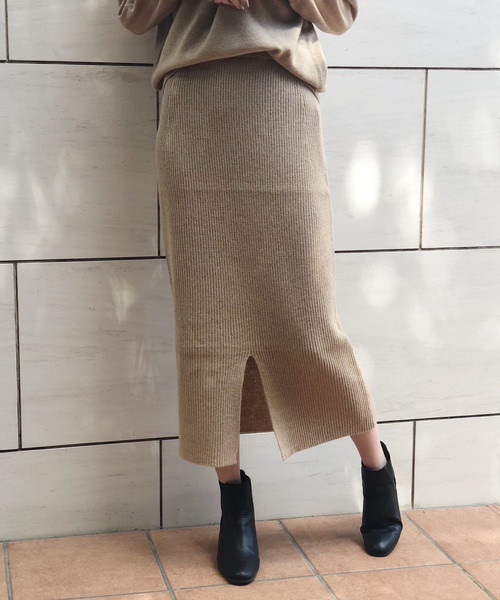 Banner Barrett（バナーバレット）の「【セットアップ対応】ニットタイトスカート（スカート・レディース・グレー/ブラウン/ベージュ・38）」の3枚目の写真