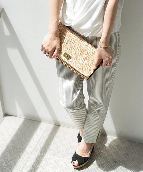 NANO universe（ナノユニバース）の「かごショルダーバッグ（ショルダーバッグ・レディース・ブラック/ベージュ・FREE）」の10枚目の写真