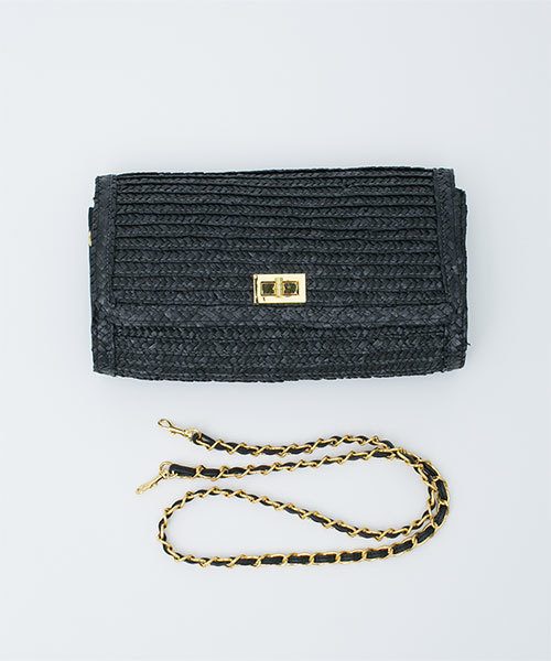 NANO universe（ナノユニバース）の「かごショルダーバッグ（ショルダーバッグ・レディース・ブラック/ベージュ・FREE）」の7枚目の写真