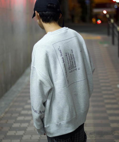 JACKROSE(ジャックローズ)の「WEARISTA 心×JACKROSE-BIGシルエット・スウェット(スウェット・メンズ・ホワイト/ブラック/グレー・M/L)」の3枚目の写真