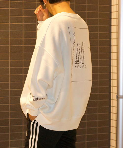 JACKROSE(ジャックローズ)の「WEARISTA 心×JACKROSE-BIGシルエット・スウェット(スウェット・メンズ・ホワイト/ブラック/グレー・M/L)」の5枚目の写真