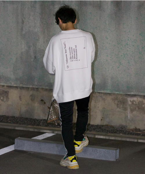 JACKROSE(ジャックローズ)の「WEARISTA 心×JACKROSE-BIGシルエット・スウェット(スウェット・メンズ・ホワイト/ブラック/グレー・M/L)」の8枚目の写真