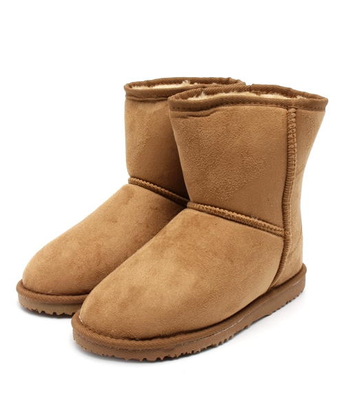 WEGO（ウィゴー）の「WEGO/フェイクムートンインヒールブーツ（ブーツ・レディース・グレー/パープル/キャメル/ピンク/ワイン/ブラック・23.5/24.5）」の13枚目の写真