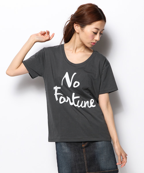 Another Edition（アナザーエディション）の「AE NO FORTUNE T（Tシャツ/カットソー・レディース・ホワイト/ブラック・フリー）」の3枚目の写真