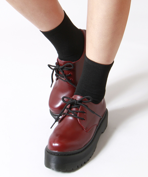 WEGO（ウィゴー）の「WEGO/3ホールシューズ（ドレスシューズ・レディース・ホワイト/サックスブルー/ブラック/ピンク/ワイン・23.5/24.5）」の5枚目の写真