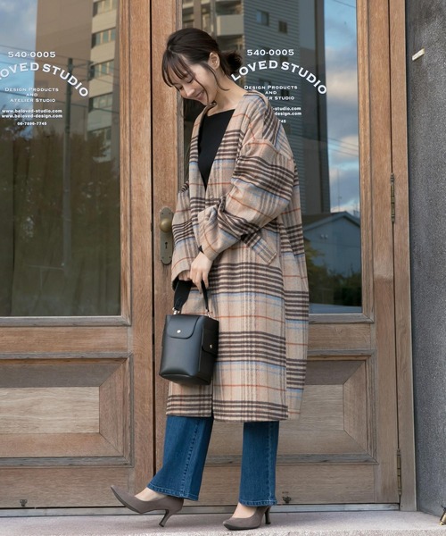 KOBE LETTUCE（コウベレタス）の「フェイクレザーミニバケツバッグ（ハンドバッグ・レディース・ブラック/ブルーグレー/モカ・FREE）」の10枚目の写真