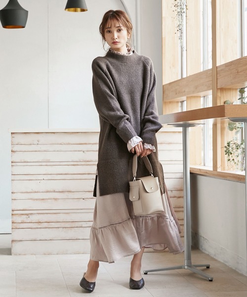 KOBE LETTUCE（コウベレタス）の「フェイクレザーミニバケツバッグ（ハンドバッグ・レディース・ブラック/ブルーグレー/モカ・FREE）」の12枚目の写真