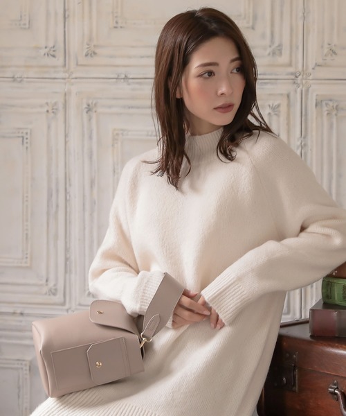 KOBE LETTUCE（コウベレタス）の「フェイクレザーミニバケツバッグ（ハンドバッグ・レディース・ブラック/ブルーグレー/モカ・FREE）」の14枚目の写真