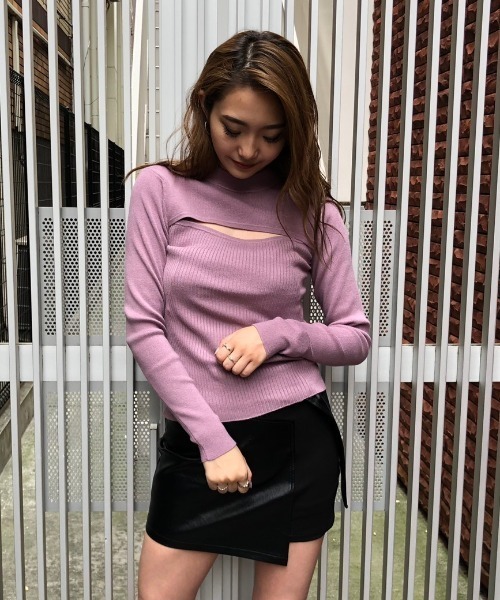 ENVYM(アンビー)の「OPEN FRONT KNIT PO(ニット/セーター・レディース・ブラック/ホワイト/ベージュ・FREE)」の9枚目の写真
