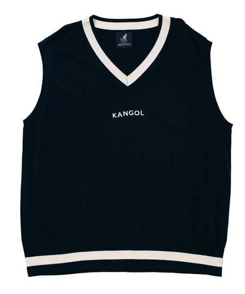 KANGOL（カンゴール）の「KANGOL / カンゴール オーバーサイズ チルデンニットベスト（ベスト・メンズ・ブラック系その他/ブラック系その他2/ホワイト系その他/ホワイト系その他2/ベージュ系その他/ベージュ系その他2/ブルー系その他/ブルー系その他2・MEDIUM/LARGE/X-LARGE）」の19枚目の写真