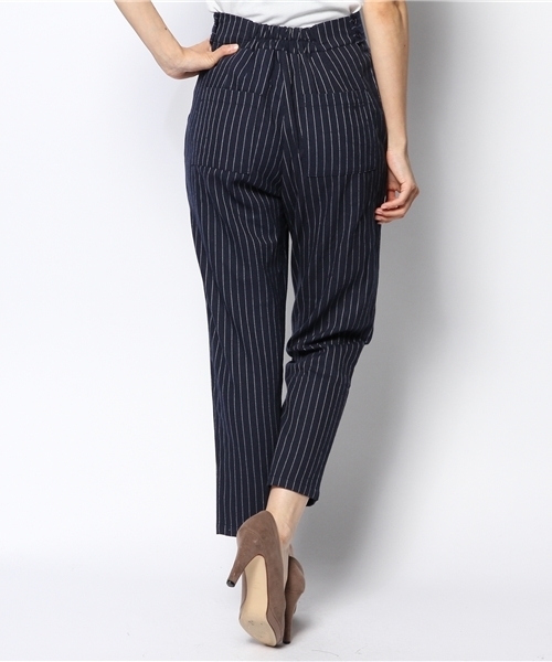 WEGO（ウィゴー）の「WEGO/リボンフラノタックパンツ（スラックス・レディース・ダークグレー/ブルー/キャメル・FREE）」の5枚目の写真