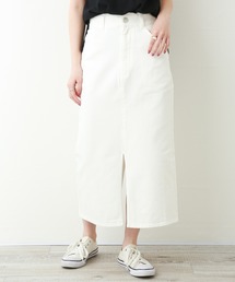 n'ee-ne | 10ozデニムWスリットタイトスカート(デニムスカート)