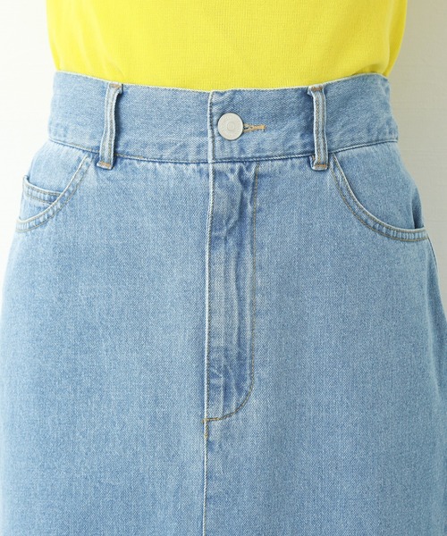n'ee-ne（ネーネ）の「10ozデニムWスリットタイトスカート（デニムスカート・レディース・ホワイト/サックスブルー/ブルー・FREE）」の8枚目の写真
