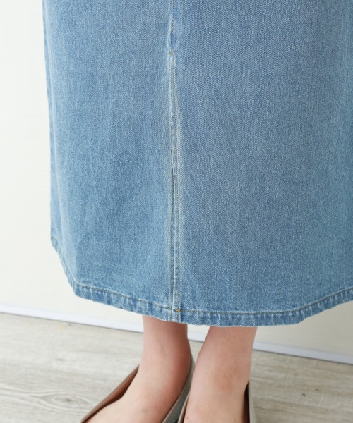 n'ee-ne（ネーネ）の「10ozデニムWスリットタイトスカート（デニムスカート・レディース・ホワイト/サックスブルー/ブルー・FREE）」の7枚目の写真